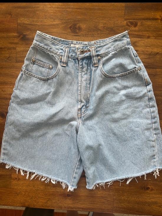 UNIONBAY Pants - Vintage UNIONBAY 90s Light Blue Denim Cutoff Bermuda Dad Shorts Womens Small